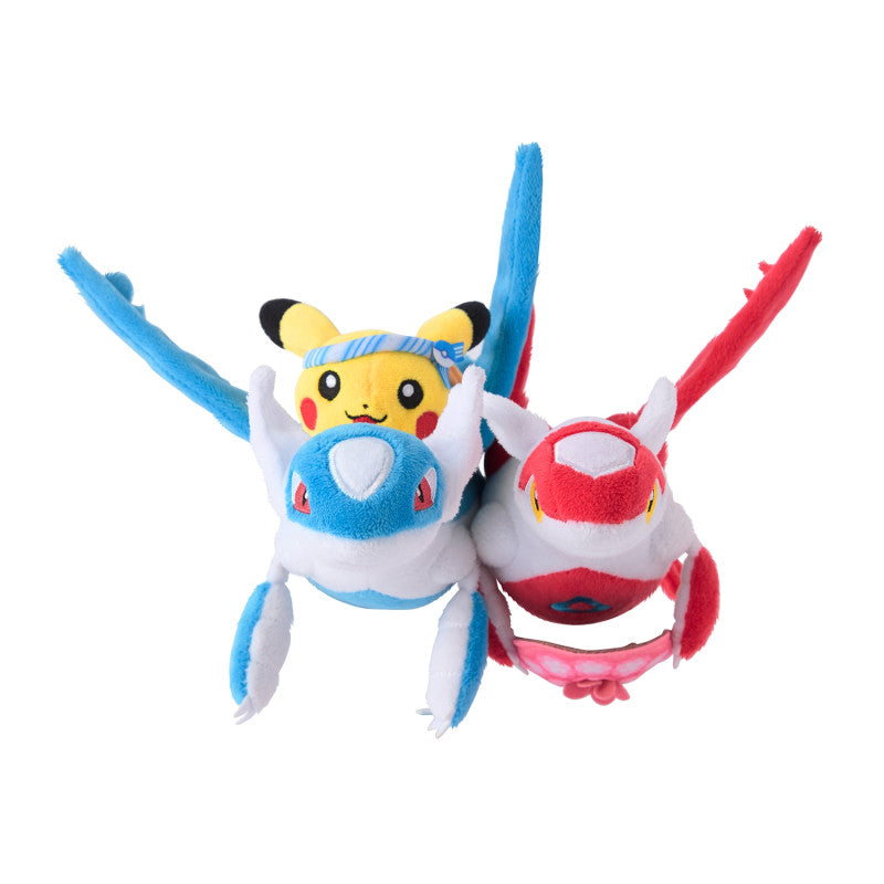 Plush Latias, Latios & Pikachu Pokémon Center Fukuoka R