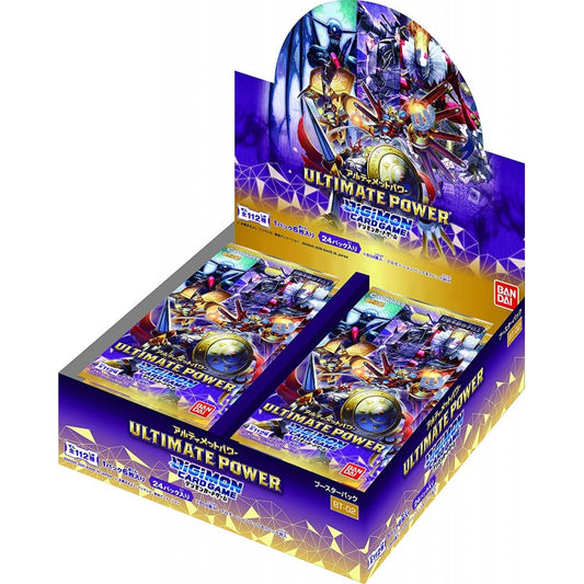 Display Ultimate Power Digimon Card BT-02